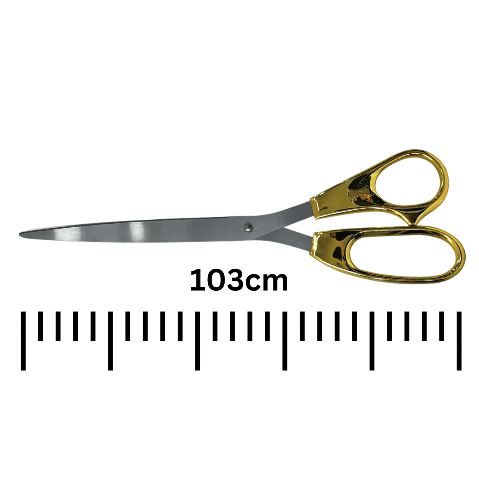 Scissors Bigger than Texas 50cm blades Extra Large Gold - EziTag