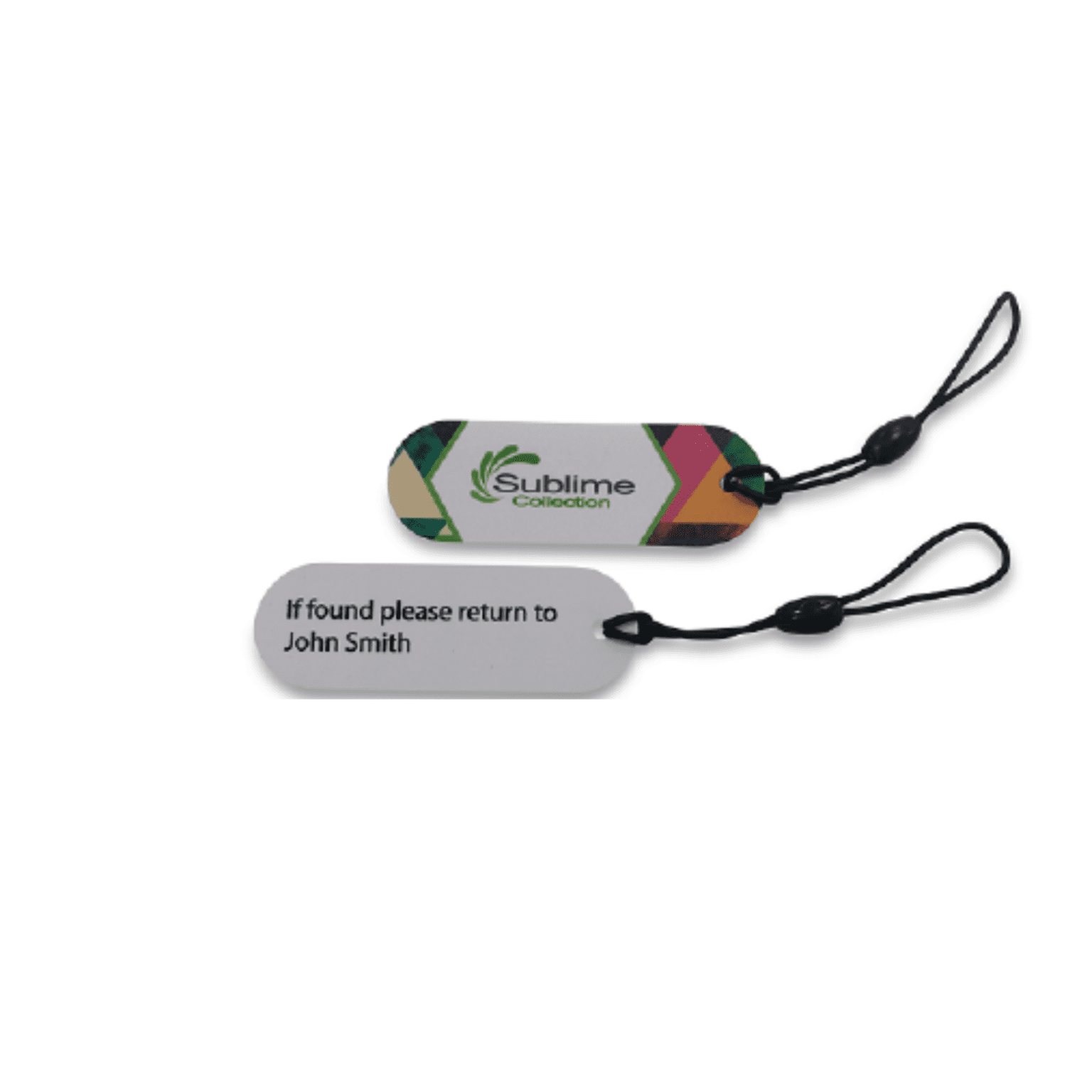 Plastic Card (PET) Small Oval Tag Full Colour - EziTag